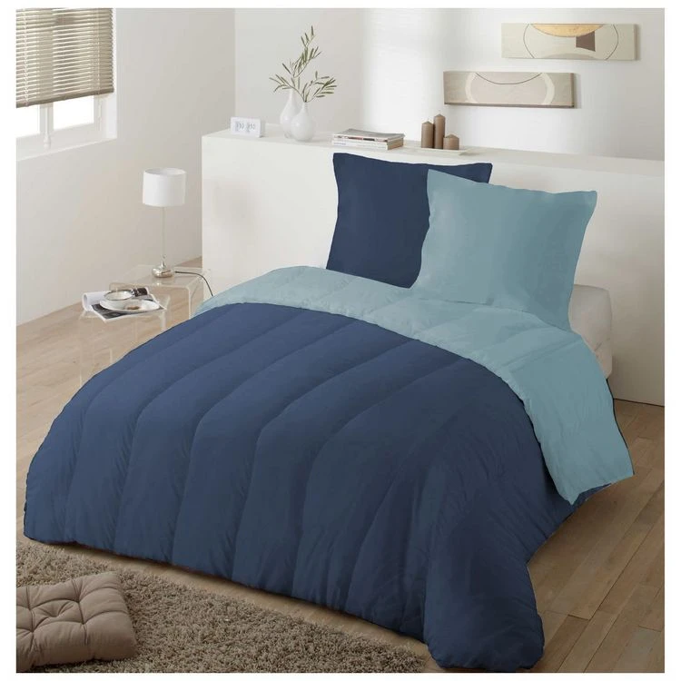COLAS NORMAND Couette Extra Chaude Bicolore En Coton Bio 500G/M² CLASSIC'HOME 4 COLAS NORMAND Couette Extra Chaude Bicolore En Coton Bio 500G/M² CLASSIC'HOME – Image 2