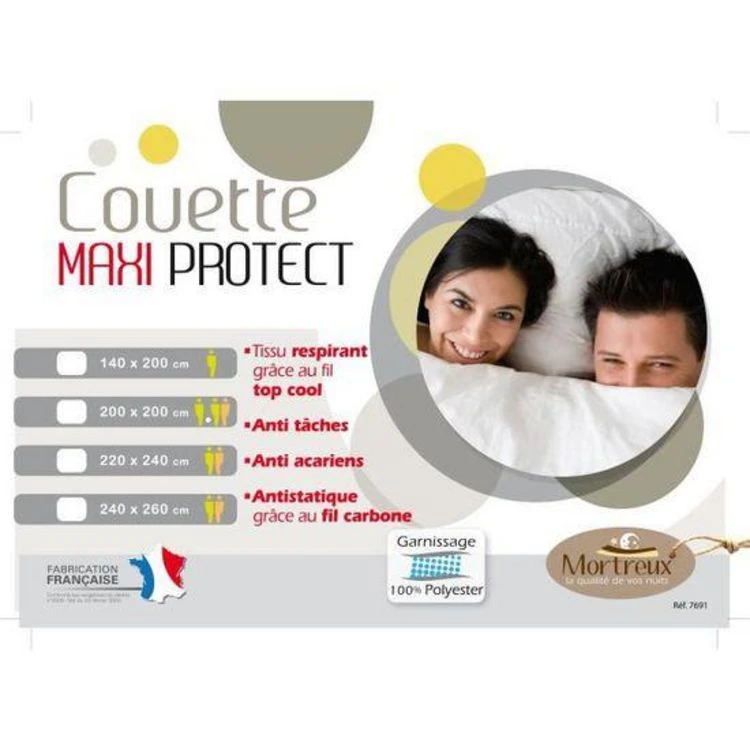 Mortreux Couette Blanche Maxi Protect - Mi-saison 4 Mortreux Couette Blanche Maxi Protect - Mi-saison – Image 2