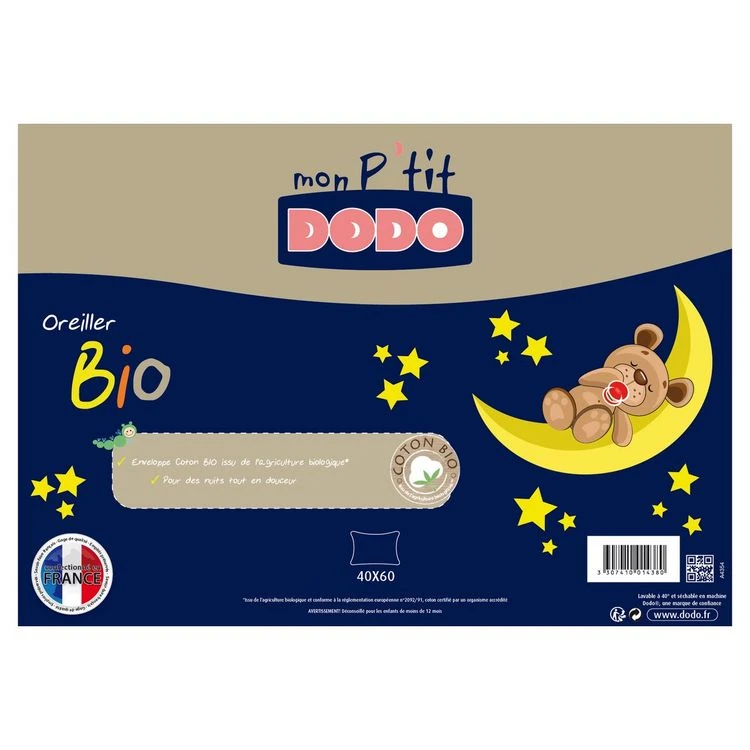 DODO Oreiller P'tit DODO Bio 4 DODO Oreiller P'tit DODO Bio – Image 2