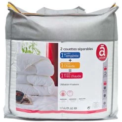 ACTUEL Couette 4 Saisons Unie En Microfibre
