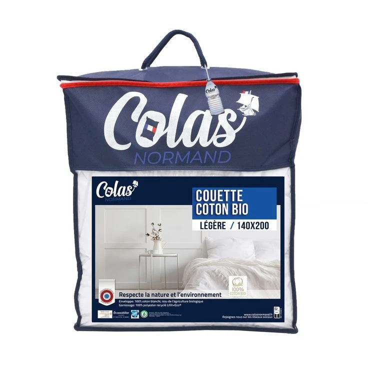 COLAS NORMAND Couette Légère En Coton Bio 3 COLAS NORMAND Couette Légère En Coton Bio