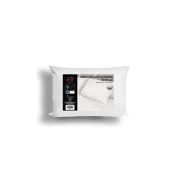 Intemporel Oreiller Anti-acarien CONFORT 50x70 Cm, Lavable En Machine 3 Intemporel Oreiller Anti-acarien CONFORT 50x70 Cm, Lavable En Machine