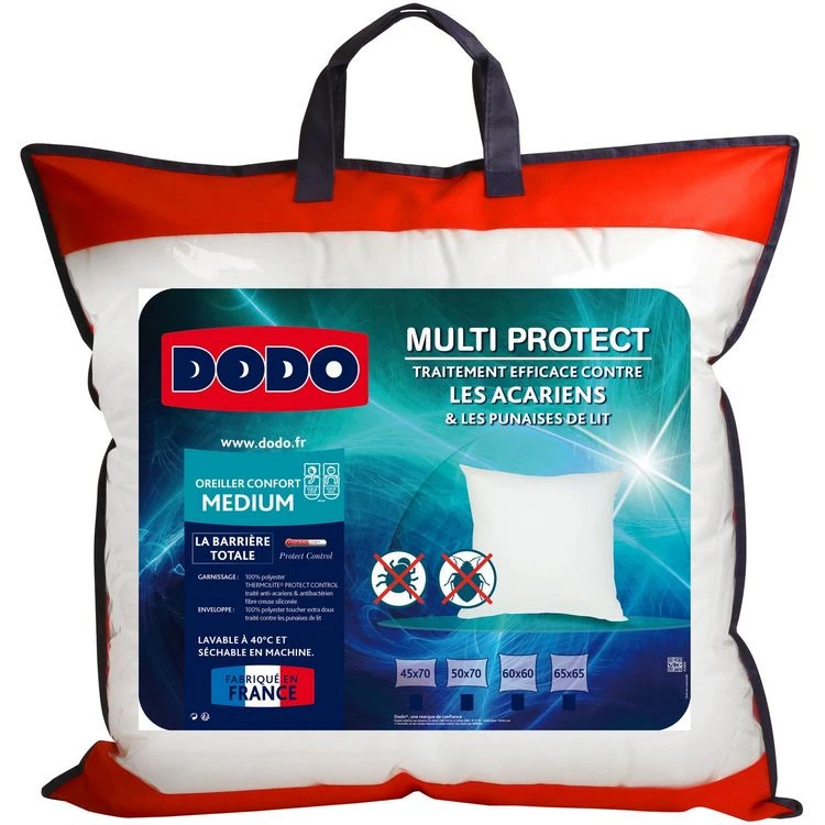 DODO Oreiller Médium Anti-acariens DODO MULTI PROTECT 3 DODO Oreiller Médium Anti-acariens DODO MULTI PROTECT