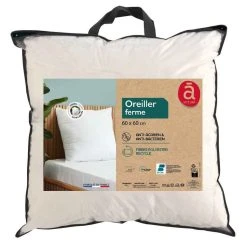 ACTUEL Oreiller Confort Ferme En Microfibre Anti Acariens Anti Bactériens