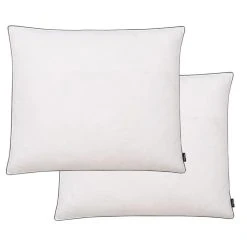 VIDAXL Oreiller 2 Pcs Remplissage De Duvet Leger 70 X 60 Cm Blanc