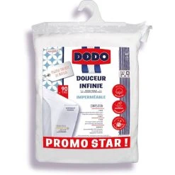 DODO Protège-Matelas Molleton Imper Anti-Acariens Et Antibactérien DOUCEUR INFINIE 210 G/m² PROMO STAR !