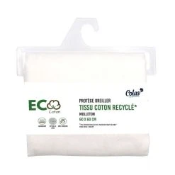 COLAS NORMAND Protège Oreiller Absorbant En Coton Recyclé Anti Acariens ECO