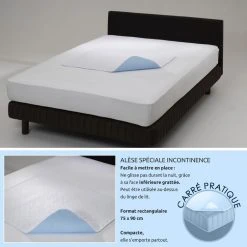 LINGE DES FAMILLES Alèse Imperméable Lavable 75x90 Cm - Ultra Absorbante - Multi-usages (incontinence, Animaux...) -vidaXL BOUTIQUE B2CD 977