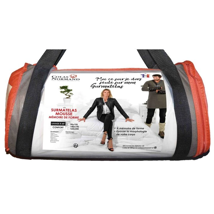 COLAS NORMAND Surmatelas En Mémoire De Forme COLAS NORMAND 4 COLAS NORMAND Surmatelas En Mémoire De Forme COLAS NORMAND – Image 2